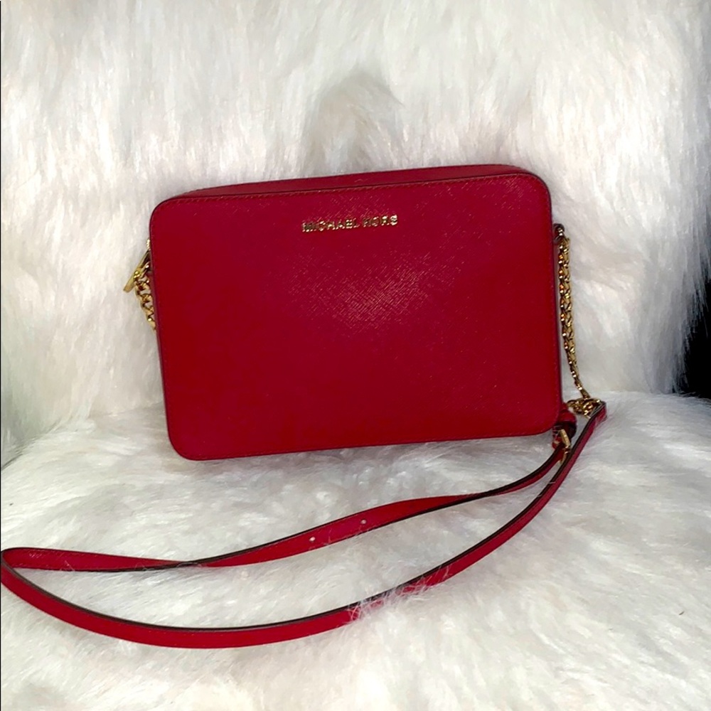Red Michael Kors Crossbody